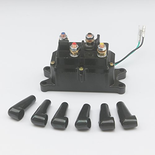 kipa Winch Solenoid Relay 12V 250A for ATV UTV SUV Jeep Trailer Hydraulic Pump Lift Jack Replace OEM Part # 63070 62135 74900 2875714 70715 with Waterproof Caps and Instruction Manual - Image 7
