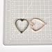OBSEDE Heart Frame Pendants Bezel Charms Open Back Bezel Hollow Mold Pressed Flower for Resin Earring Necklace 20pcs