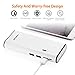 POWERADD 10000mAh Portable Charger External Battery Power Bank with 3 Smart USB Outputs and Flashlight for iPhone 7S 6S 6 Plus, iPad Air/Mini, Samsung Galaxy, Smartphones and Tablets - White