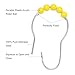 Amazer Shower Curtain Hooks Rings, Decorative Shower Curtain Hooks Stainless Steel Shower Curtain Rings and Hooks for Bathroom Shower Rods Curtains-Set of 12, Yellow
