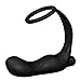 Qise Silicone P-Spot Vibrating Massager Fantasy Cock Ring and Anal Plug Combo