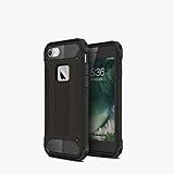 iPhone 7 Case, Dual Layer Heavy Duty Protection Cover, Shock Reduction Bumper Slim Case, Resist Cracking Defender Protective Kit for iPhone 7 (Black)