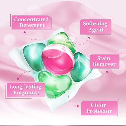 Arfum Pods, 5-In-1 Laundry Detergent Capsules With Scent Booster, Concentrate, Softener, Color Protect, Stain Remover, 16 Weeks Fragrance, 42 Lily,Pack Of 3 X Pods (126 Capsules)