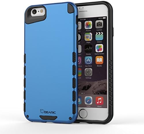 Bearic Grizzly Protection Case For iPhone 6 Plus/6s Plus 5.5" Screen Protector Included | Lifetime Warranty (Blue)