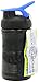 BlenderBottle SportMixer Tritan Grip Shaker Bottle, Black/Blue, 20-Ounce