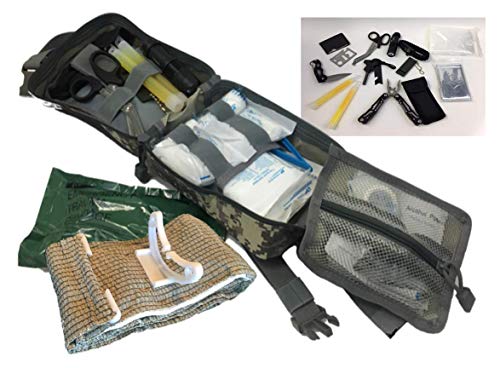 Fortis EDC Survival First Aid Kit Molle Bag Tactical IFAK for Car Travel Camping Hiking RV and Home - with Israeli Bandage 4 inch Trauma and Multi-Tool - 254 Piece Includes Emergency CPR Mask - Thumbnail 2