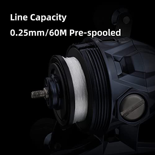 RUNCL SC330 Spincast Fishing Reel, Push Button Casting Design, High