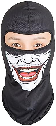 Balaclava Ski Mask, Zoizlla Motorcycle Face Mask for Men/Women, Thin Windproof Ninjia Mask, Tactical Mask Snowboard Headgear - Black