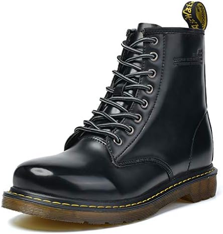 Giles Jones Mens Motorcycle Boots Autumn Winter High Top Round Toe Comfortable Combat Boots
