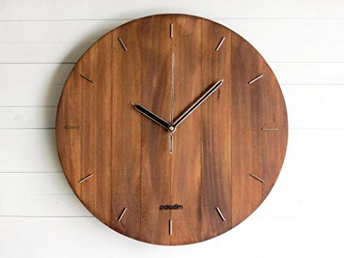 "Big Oval" - Wooden Wall Clock, Round Minimalist Clock, Geometric Design
