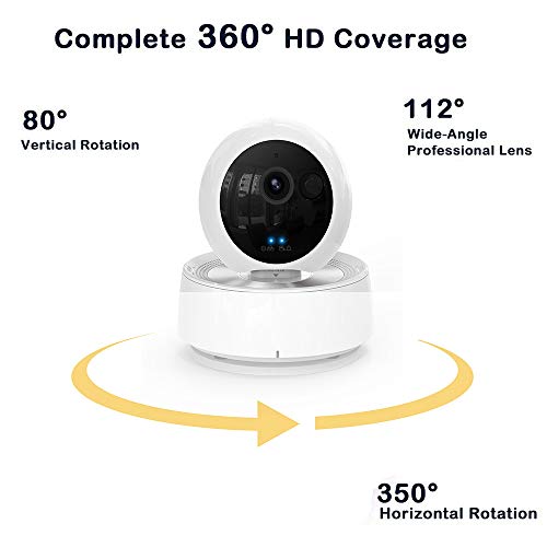 VStoy Dog Camera by 1080P Pet Monitor Indoor Cat Camera Night Vision 2 Way Audio Motion Detection Pet Camera and Home Indoor Surveillance Camera