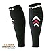 Rymora Calf Compression Sleeves Men Women Shin Splints Running (Pair Black) (L)