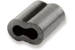 AFW American Fishing Wire Double Barrel Crimp Sleeves – Copper, Black Burr-Free & Corrosion Resistant Finish, Ideal for Rigging Fishing Leaders Over 90lbs, Packaged for Angler's Choice (Retail, Bulk)