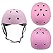 Kids Youth Adjustable Sports Protective Gear Set Safety Pad Safeguard (Helmet Knee Elbow Wrist) Roller Bicycle BMX Bike Skateboard Hoverboard and Other Extreme Sports Activities (Pink)