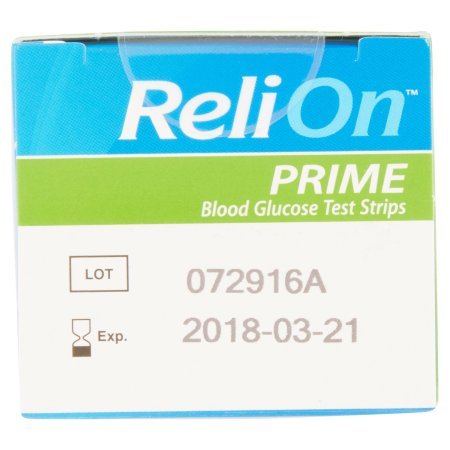 PACK OF 8 - ReliOn Prime Blood Glucose Test Strips, 25 count - Thumbnail 5