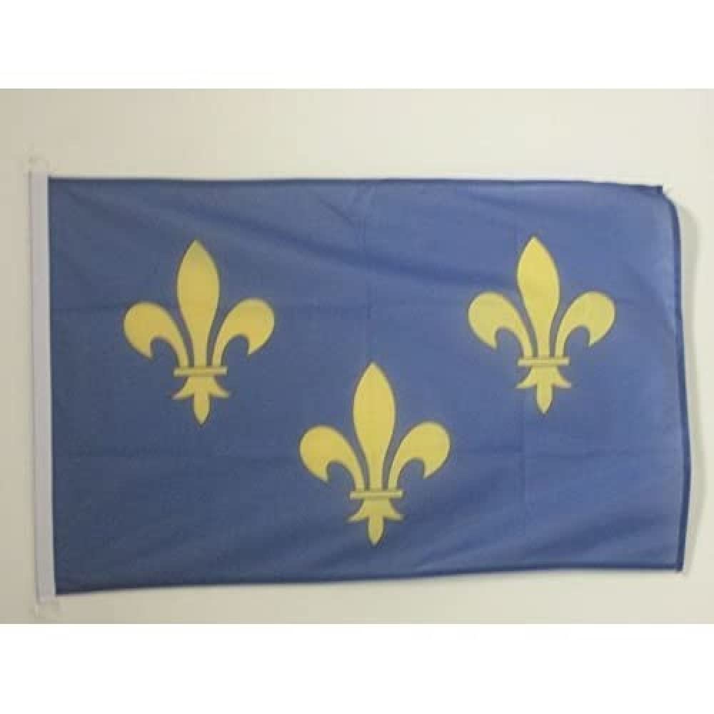 AZ FLAG Ile-de-France Nautical Flag 18'' x 12'', French region of Ile-de-France flags 30 x 45 cm, Banner 12x18 in for boat