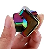 Cube Hand Spinner, Tri Fidget, Triangle Metal Finger Focus Toy For ADHD Autism - Bolayu (Multicolor)