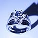 Clearance Sale! Rings for Women, Jiayit Delicate Women Fashion 925 Sterling Silver White Sapphire Diamond Ring Engagement Wedding Jewelry Rings Christmas Gifts for Women and Girls (7, Silver)