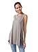 SIORO Womens Tunic Tops Sleeveless Casual Top Flowy Tank Loose Fit Swing T-Shirt Summer Solid