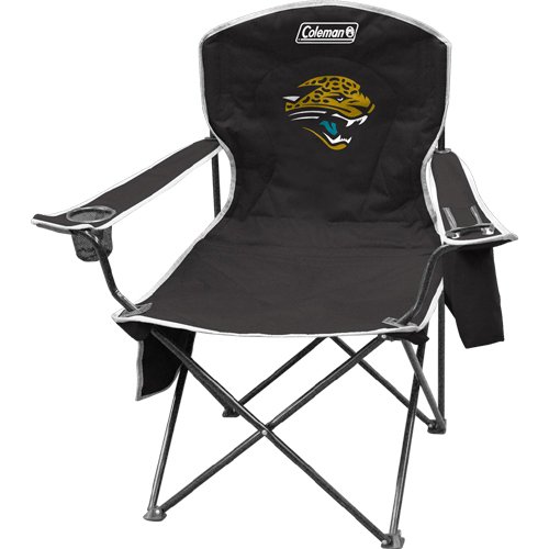 Coleman NFL Cooler Quad Folding Tailgating & Camping Chair with Built in Cooler and Carrying Case, Jacksonville Jaguars