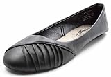 Charles Albert Women's Side Pleat Slip On Ballet Flats