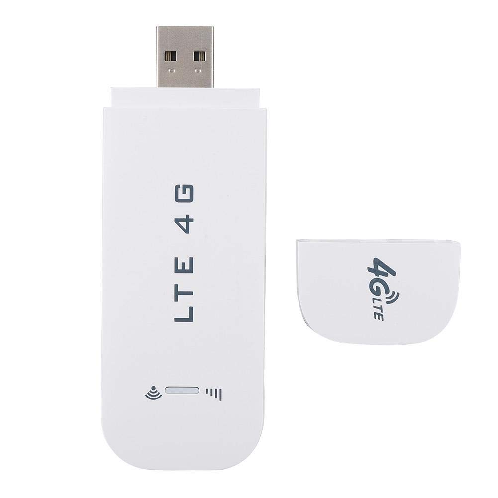 Lazmin112 Lazmin Adattatore di Rete USB 4G LTE Wireless WiFi Hotspot Router Modem Stick, Adattatore di Rete Mini Condividi Fino a 10 utenti WiFi, Memoria, espansione Fino a 32 GB(Senza