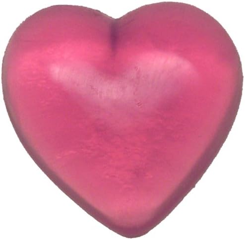 Heart Soap, Strawberries And Cream, Clear Pink