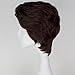 Miss U Hair Mens 70s 80s Short Wavy Brown Shaggy Wig Anime Cosplay Costume Wig Halloween