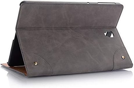 Galaxy Tab S4 10.5 Case, YiMiky Book Cover Folio Case with Stand Smart Auto Sleep/Wake Feature Case Cover for Samsung Galaxy Tab S4 SM-T830 (Wi-Fi)/SM-T835 4G (LTE) 10.5-inch 2018 - Gray