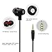 Earbuds in Ear Headphones with Microphone DT120 Premium Aluminum Noise Isolating Sweatproof Earphones(Black)