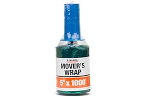 U-Haul Mover's Stretch Plastic Wrap - Bind, Bundle, Fasten, Protect, and Wrap Furniture and Home Goods - 5" x 1000'