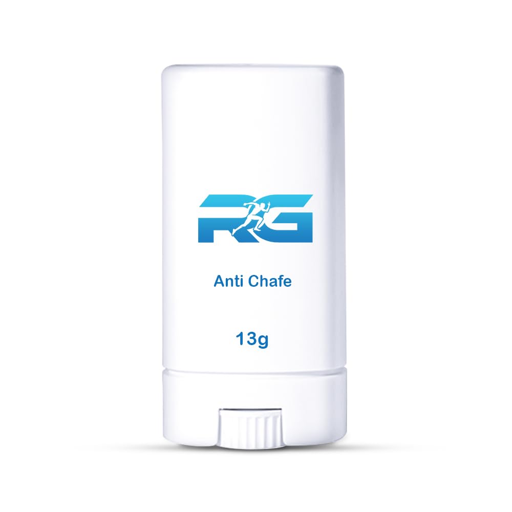 RG Anti Chafe Balm Stick 13g - Ultimate Skin Protection Against Chafing & Blisters | Ideal for Running, Cycling, Hiking | Sweat & Water Resistant | Non-Greasy