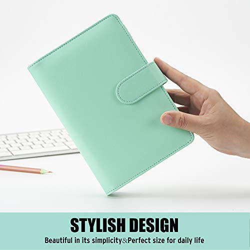 Sooez A6 Notebook Binder, 6 Ring Planner with Stylish Design, Loose