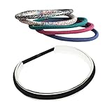 Silver Hair Bracelet - December 2016 New Model - Deeper Groove for a Secure Fit - Nickel Free, Stainless Steel Cuff - (silver)