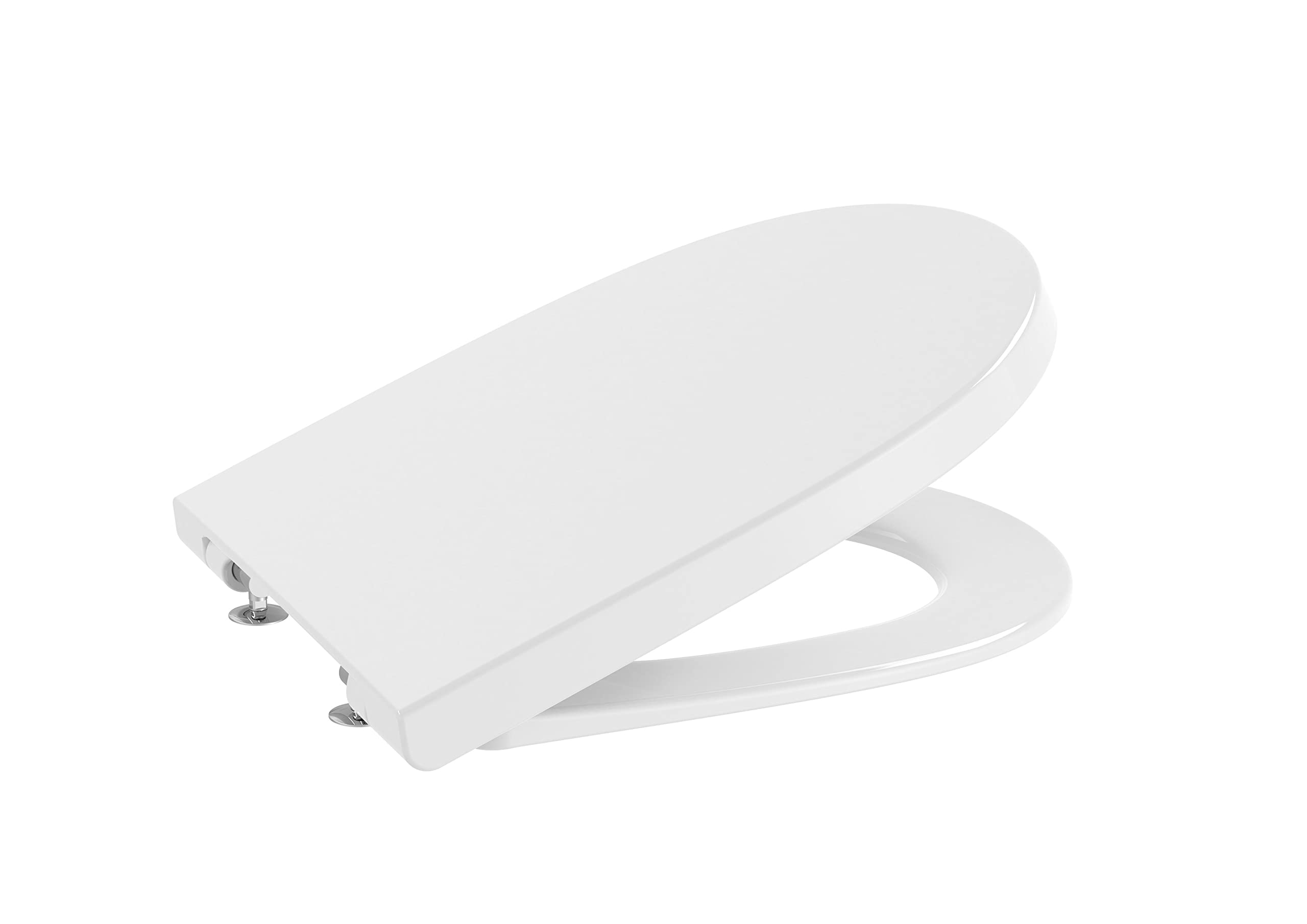 Roca Meridian Supralit Soft Drop Toilet Seat and Lid Original Perfect Fit Toilet Lid Replacement Durable Toilet Lid White A8012A200B