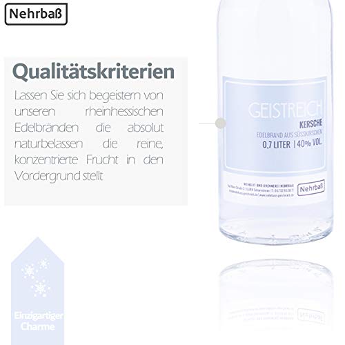Nehrbaß - 2er Set Kirschbrand aus Süßkirschen 0,7 Liter - Premium Edelbrand 40% Vol. - Obstbrand aus ausgesuchten… – Bild 6