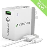 Ingenium Quick Charge 2.0 18W USB Adaptive Fast Wall Charger with Foldable Plug for Smartphones