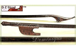 D Z Strad Old German Baroque Style Violin Bow Snakewood Full Size 4/4 (Full Size - Baroque)