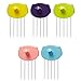 HOTLISTOR Reusable Multipurpose Piggy Cubicle Wall Hooks 5PCS 10PCS Decorative Pin Stick Hooks Office Partition Panel Hanger Home Kitchen (5-Hooks(Color))
