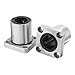 uxcell LMK20UU 20mmx32mmx42mm Flange Linear Motion Bushing Ball Bearing 2 Pcs