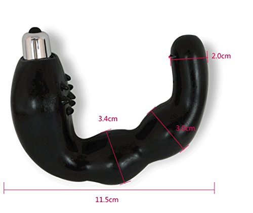 PiaoL Male C-Type Electric Anal Plug Prostate Stimulator Sex Massager Anal Vibrator