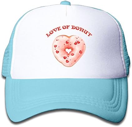 Gdgd1 Caps Love Of Donut Baby Boys Girls Cool Adjustable Flat Hat Mesh Baseball Caps