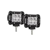 Led Light Bar, Autofeel 4 inch 36W Driving Lights Emergency Lights Fog Light Snow Lights Flashing Amber Light Spot Flood Off Road Lights for Pickup Truck Jeep ATV UTV Wrangler SUV Dodge Ram 4x4 Ford