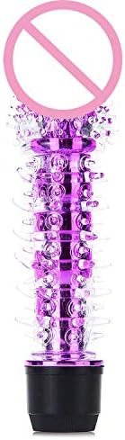 Daeti New Toys Six Toys Couples Adult Six Toys 7 Inches Powerful Multi-Speed Víbrátor with Particles More Frictional S*tímulátión V-áginál Māssāger Pink,Purple