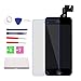 For iPhone 5C Screen Replacement With Home Button, Front Camera, Earspeaker - MAFIX Full Assembly LCD Display Digitizer Touch Screen Kit With Repair Tools and Glass Protector