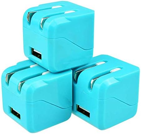 USB Wall Charger, 3Pack 1.5A USB Portable Travel USB Charger with Foldable Plug for iPhone 8 7 6S 6 plus SE 5S 4S iPad Pro Air Mini, Samsung Galaxy S8 S7 S6 S5 Note 8 5, HTC, ZTE, Oneplus, LG and More