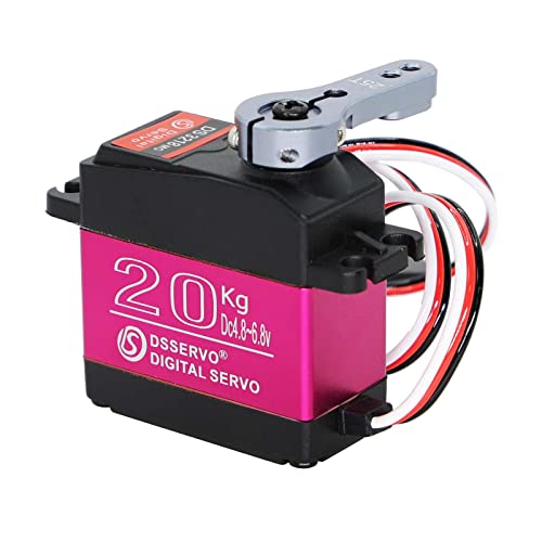 BETU 20KG Servo, Large Torque Servo High Speed Full Metal Gear Servo