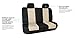 FH Group FH-FB056114 Modern Flat Cloth Car Seat Covers, Beige/Black Color