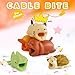 KUMEEK 5PCS Cute Animal Cable Bites Compatible for iPhone Cable Bite Cord Data Line Protector Charger Saver Cable Chewers Cable Cell Phone Accessories (Duck+Hedgehog+Dog+cat+Lizard)