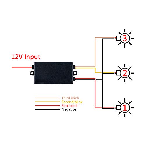 image for Anzio 2X Universal Fit for Vehicle's Front Rear Turn Signal Light 3-St
